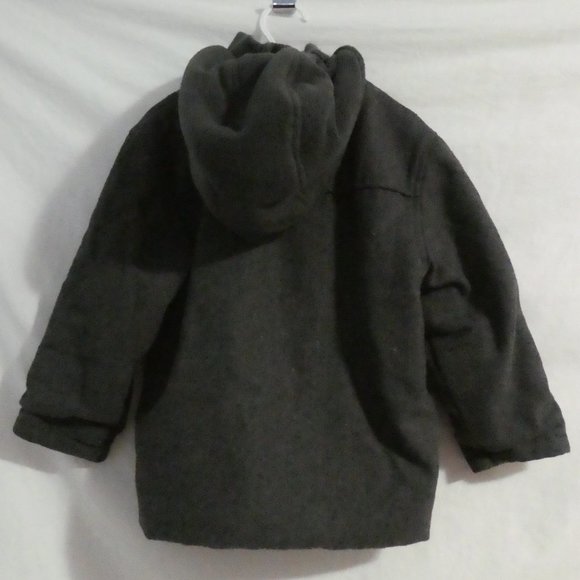 BIG CHILL | size 4 | Reversible Charcoal Hooded Toggle and Zip-Up Coat | GUC - Picture 3 of 16